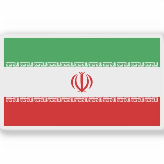 Sticker Drapeau de l'Iran (Devant)