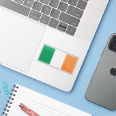 Sticker Drapeau de l'Irlande (Ordinateur portable avec iPhone)