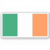 Sticker Drapeau de l'Irlande découpé sur mesure (Recto)