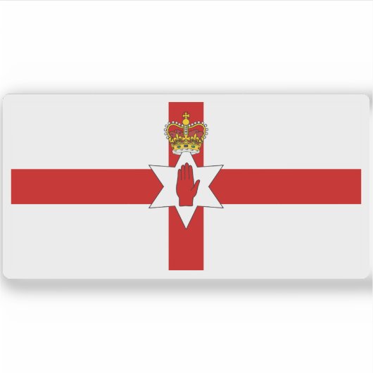 Sticker Drapeau de l'Irlande du Nord (1953-1972) (Devant)