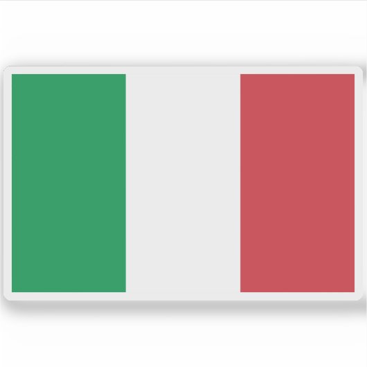 Sticker Drapeau de l'Italie (Devant)