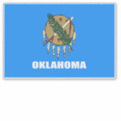 Sticker Drapeau de l'Oklahoma (Devant)