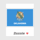 Sticker Drapeau de l'Oklahoma (Feuille)