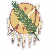 Sticker Drapeau de l'Oklahoma (1925–1941) Voiture (Devant)