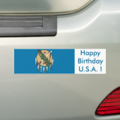 Sticker Drapeau de l'Oklahoma, Joyeux anniversaire (En voiture)