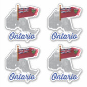 Sticker Drapeau de l'Ontario (Devant)