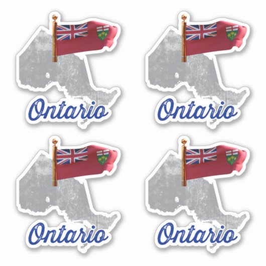 Sticker Drapeau de l'Ontario (Devant)