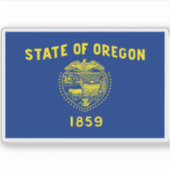 Sticker Drapeau de l'Oregon (Devant)
