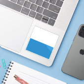 Sticker Drapeau de Lucerne, Suisse (Ordinateur portable avec iPhone)