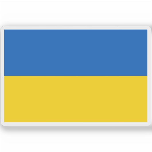 Sticker Drapeau de l'Ukraine (Devant)