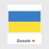 Sticker Drapeau de l'Ukraine (Feuille)