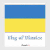 Sticker Drapeau de l'Ukraine Vinyl (Feuille)
