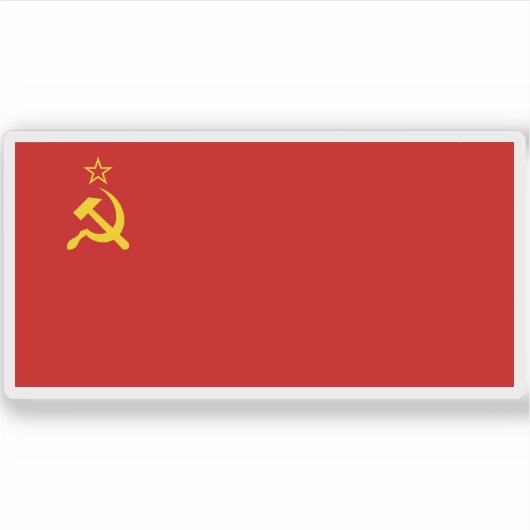 Sticker Drapeau de l'Union soviétique (1924-1936) (Devant)
