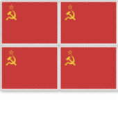 Sticker Drapeau de l'Union soviétique, URSS, CCCP, communi (Devant)