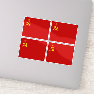 Sticker Drapeau de l'Union soviétique, URSS, CCCP, communi