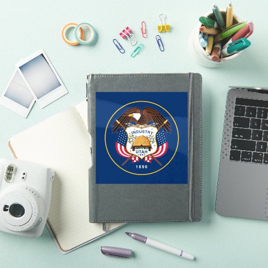 Sticker Drapeau de l'Utah (Couverture iPad)