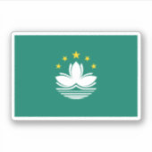 Sticker Drapeau de Macao (Devant)
