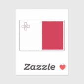 Sticker Drapeau de Malte (Feuille)