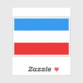 Sticker Drapeau de Mannheim, Allemagne (Feuille)