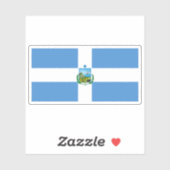 Sticker Drapeau de Manta, Equateur (Feuille)