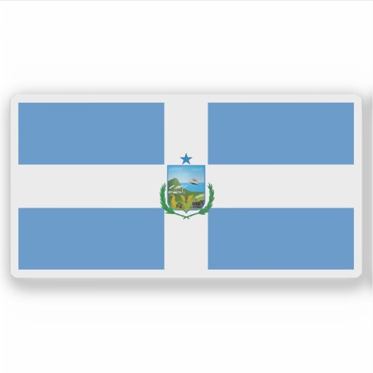 Sticker Drapeau de Manta, Equateur (Devant)