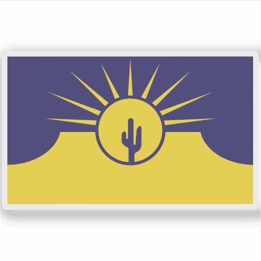 Sticker Drapeau de Mesa, Arizona (Devant)