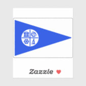 Sticker Drapeau de Minneapolis, Minnesota (Feuille)