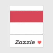 Sticker Drapeau de Monaco (Feuille)