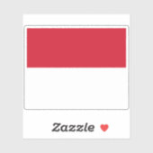 Sticker Drapeau de Monaco (Feuille)