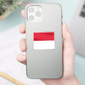 Sticker Drapeau de Monaco découpé sur mesure (Téléphone)