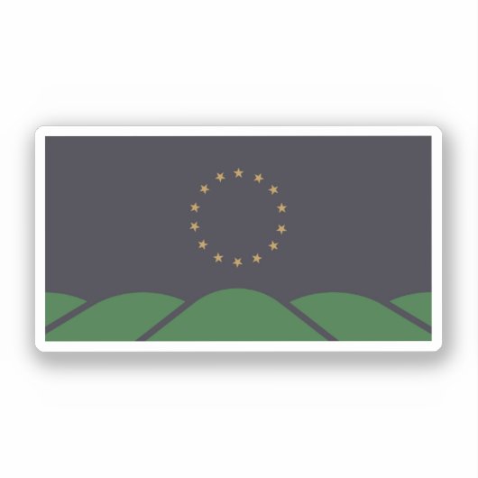 Sticker Drapeau de Montpelier, Vermont (Recto)