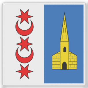 Sticker Drapeau de Montreux, Suisse