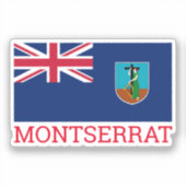 Sticker Drapeau de Montserrat (Recto)