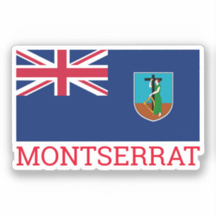 Sticker Drapeau de Montserrat