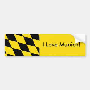 Sticker Drapeau de Munich, Allemagne