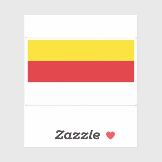 Sticker Drapeau de Münster, Allemagne (Feuille)