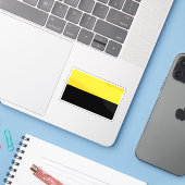 Sticker Drapeau de Naranjo, Costa Rica (Ordinateur portable avec iPhone)