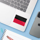 Sticker Drapeau de Nimègue, Pays-Bas (Ordinateur portable avec iPhone)