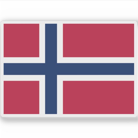 Sticker Drapeau de Norway (Devant)