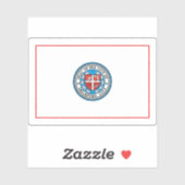 Sticker Drapeau de Oklahoma City, Oklahoma (Feuille)