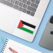 Sticker Drapeau de Palestine (Ordinateur portable avec iPhone)