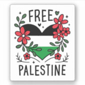 Sticker Drapeau de palestine libre (Devant)