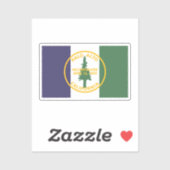 Sticker Drapeau de Palo Alto, Californie (Feuille)