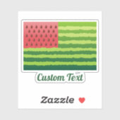 Sticker Drapeau de pastèque (Feuille)