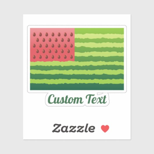 Sticker Drapeau de pastèque (Feuille)