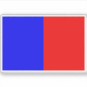 Sticker Drapeau de Petite-Synthe, Nord (Devant)