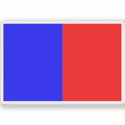 Sticker Drapeau de Petite-Synthe, Nord (Devant)