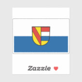 Sticker Drapeau de Pforzheim, Allemagne (Feuille)
