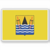 Sticker Drapeau de Pointe-Noire, République du Congo (Devant)