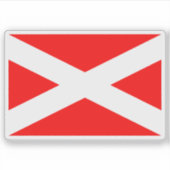 Sticker Drapeau de Prachatice, République tchèque (Devant)